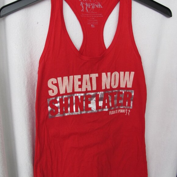 Flex It Pink Sweat Now Tank Top - Picture 2 of 9